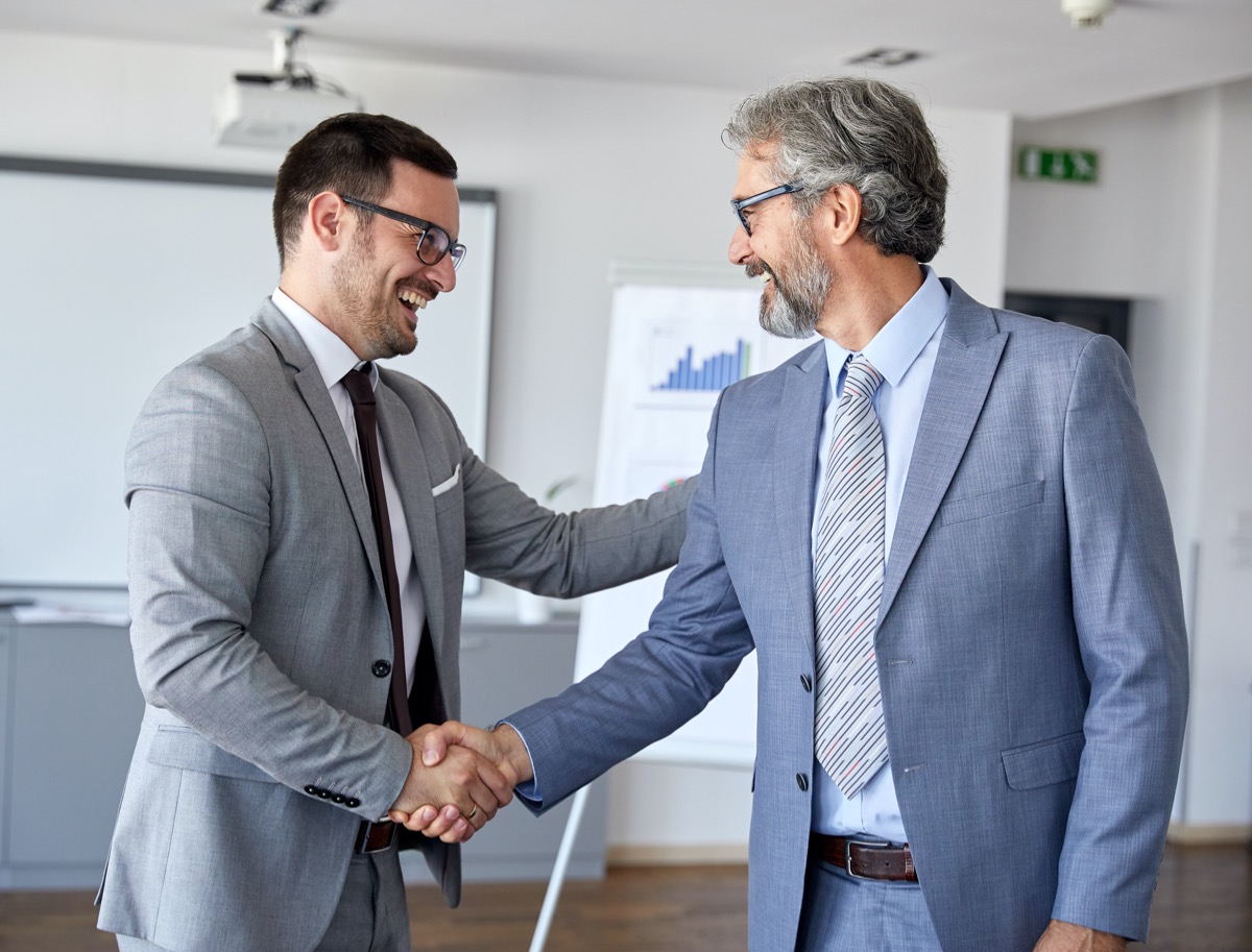 handshake businessmen